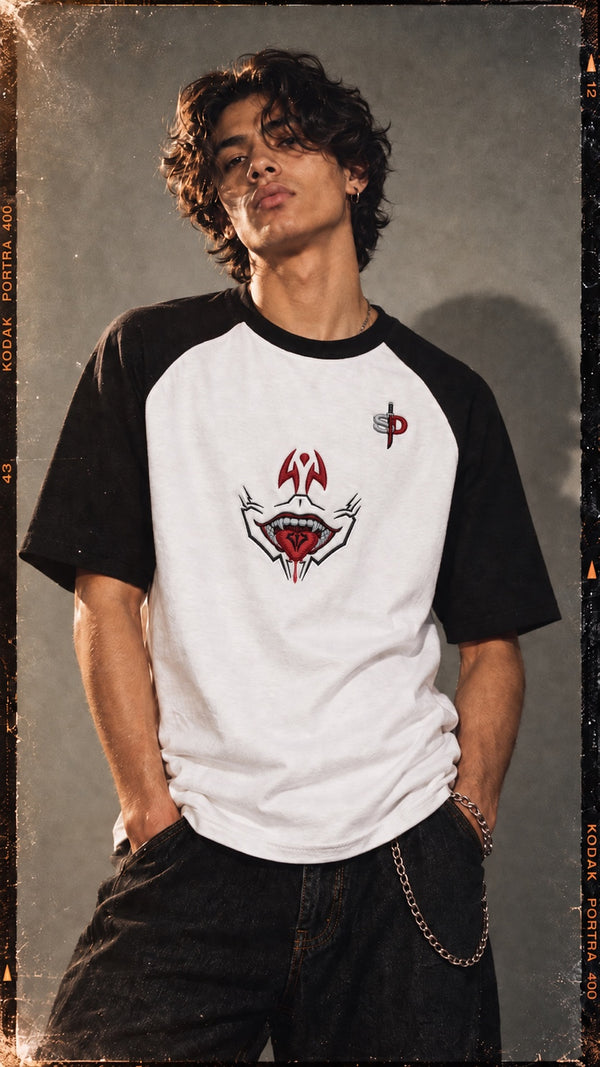 Sukuna Embroidery Baseball Extra Oversized T-Shirt - 280 GSM