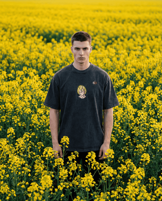 Snow Wash Heavyweight Majin Vegeta Tee