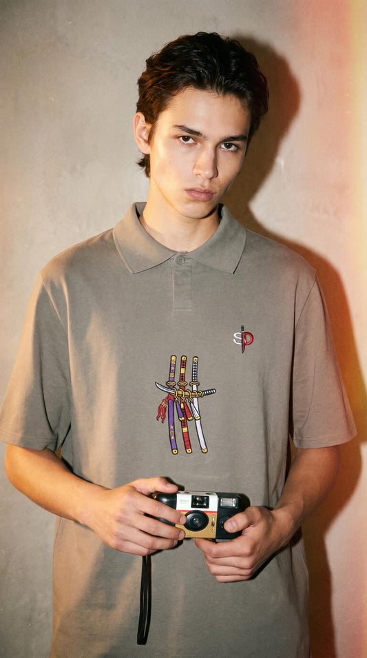 Zoro Premium Oversized Polo Shirt - 240 GSM Senpai Drip