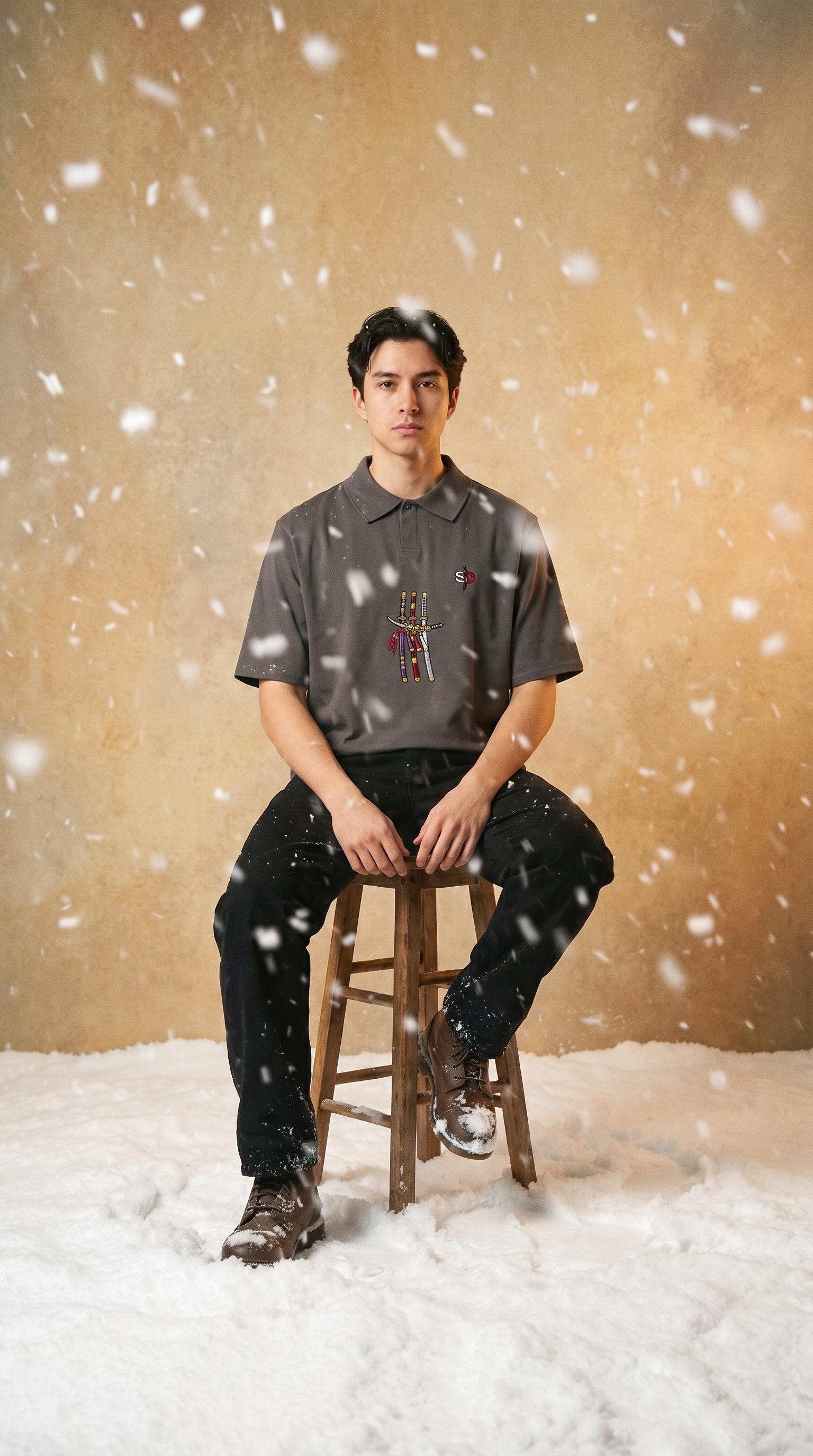 Zoro Premium Oversized Polo Shirt - 240 GSM Senpai Drip