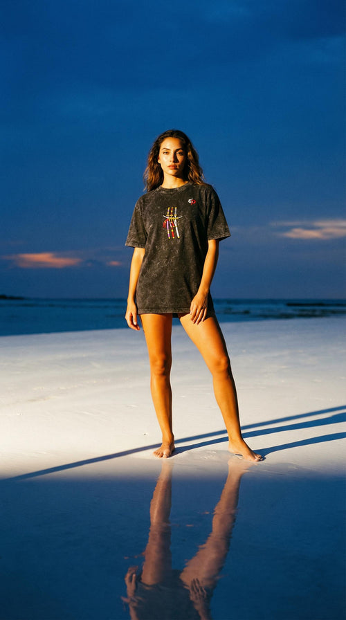 Zoro Snow Wash Heavyweight Oversized T-Shirt - 260 GSM Senpai Drip