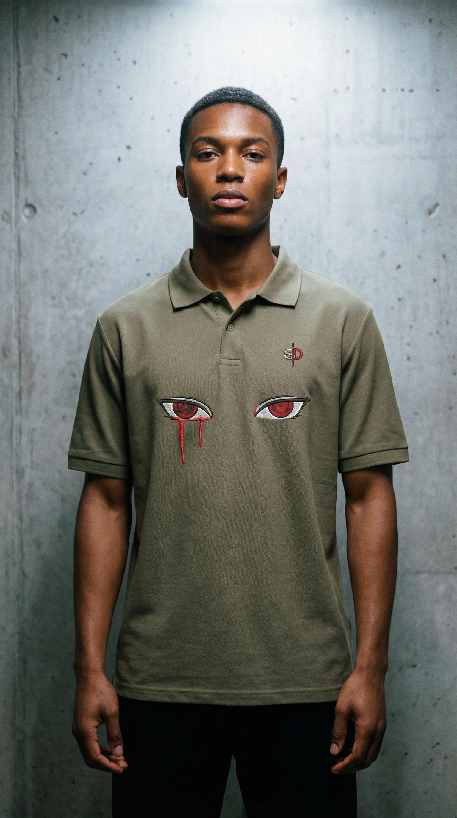Itachi Premium Oversized Polo Shirt - 240 GSM Senpai Drip