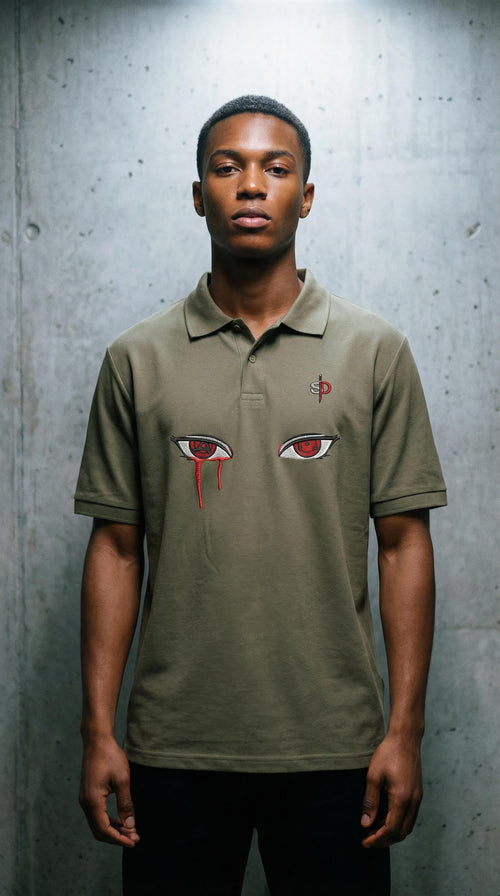 Itachi Premium Oversized Polo Shirt - 240 GSM Senpai Drip