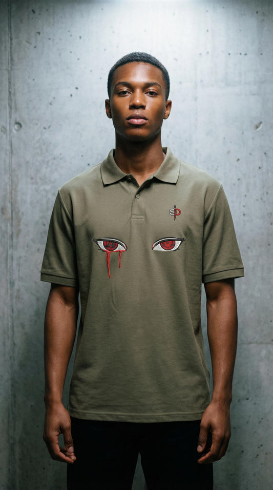 Itachi Premium Oversized Polo Shirt - 240 GSM Senpai Drip