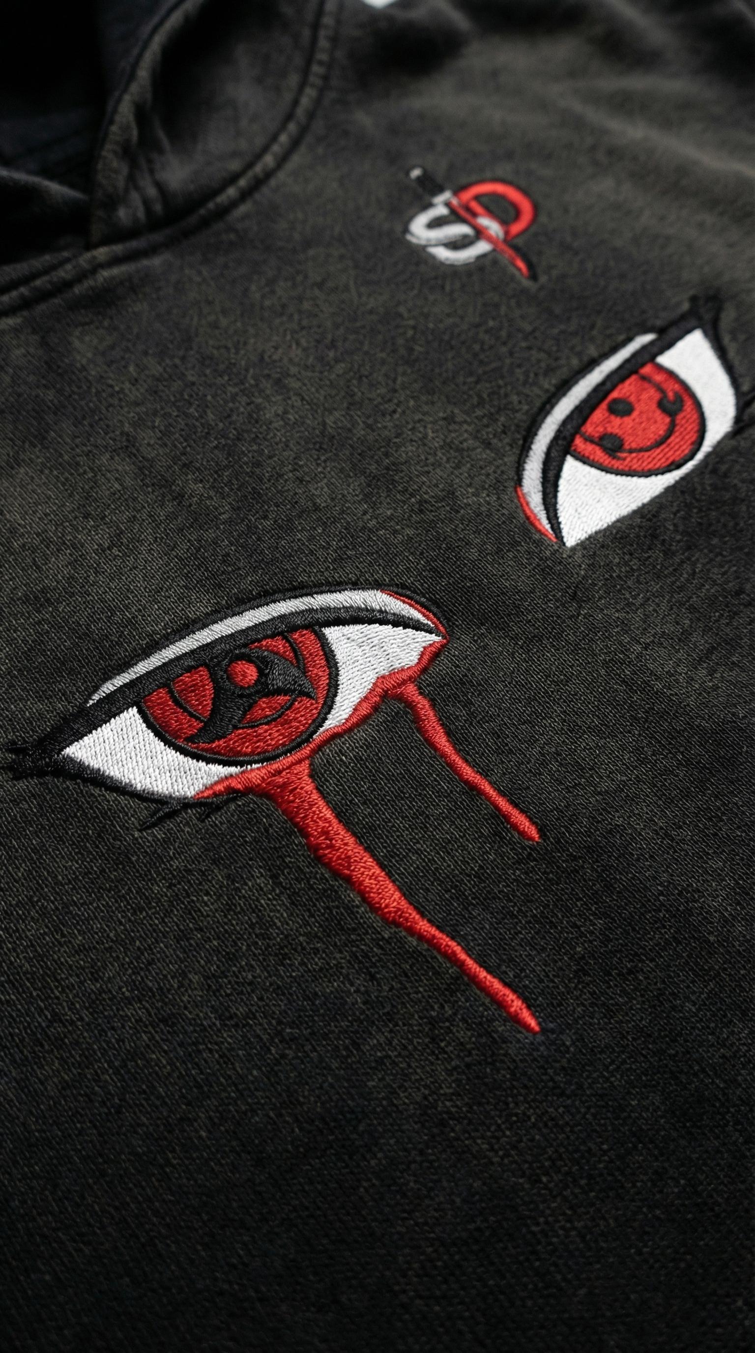 Itachi Sun Faded Heavyweight Oversized Hoodie - 400 GSM Senpai Drip