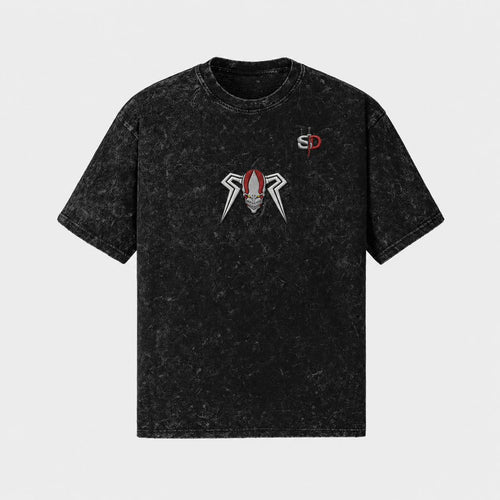Ichigo Embroidery Snow Wash Heavyweight Oversized T-Shirt - 260 GSM Senpai Drip
