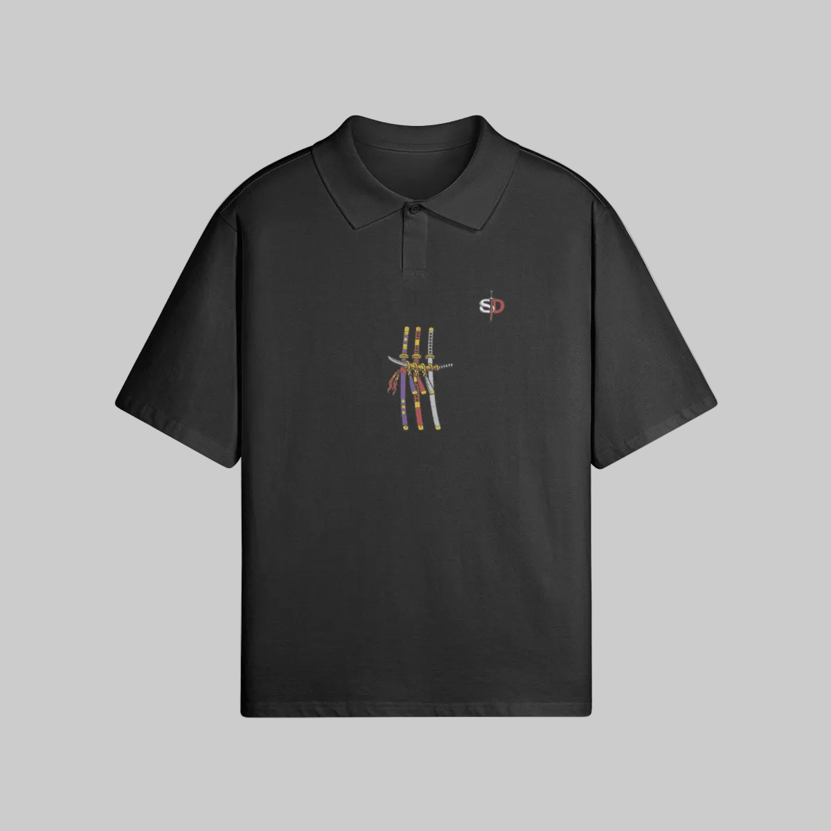 Zoro Premium Oversized Polo Shirt - 240 GSM - Senpai Drip