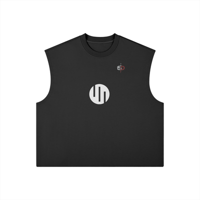 Invincible Embroidery Tank Top - 380 GSM