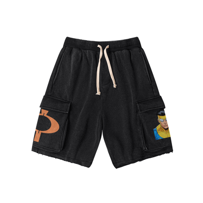 Invincible Cargo Glow Shorts - 320 GSM